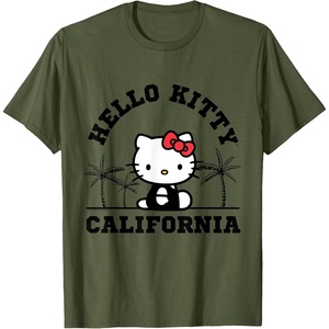image:imageHello Kitty California Palm Tree Tee Shirt TShirtOlive Green