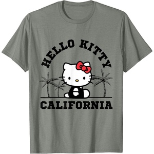 image:imageHello Kitty California Palm Tree Tee Shirt TShirtOlive Heather