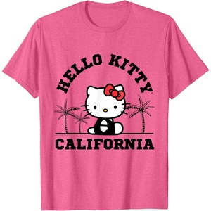 image:imageHello Kitty California Palm Tree Tee Shirt TShirtPink Heather