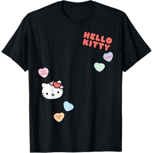 image:imageHello Kitty Candy Hearts Valentine Tee Shirt TShirtBlack