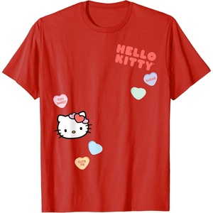 image:imageHello Kitty Candy Hearts Valentine Tee Shirt TShirtRed