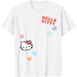 image:imageHello Kitty Candy Hearts Valentine Tee Shirt TShirtWhite
