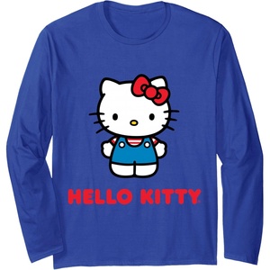 image:imageHello Kitty Character Front and Back Long Sleeve TShirtRoyal Blue