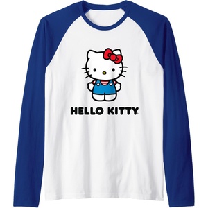 image:imageHello Kitty Character Front and Back Raglan Baseball TeeRoyal BlueWhite