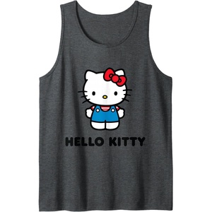 image:imageHello Kitty Character Front and Back Tank Top SmallDark Heather Grey