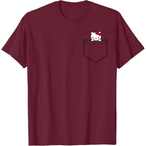 image:imageHello Kitty Chest Pocket TShirtBurgundy