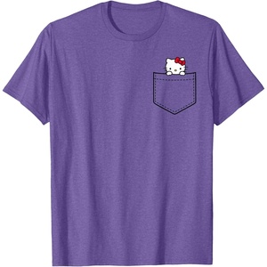 image:imageHello Kitty Chest Pocket TShirtPurple Heather