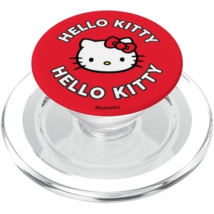 image:imageHello Kitty Classic Logo Red PopSockets Adhesive PopGripMagnetic PopGrip