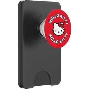 image:imageHello Kitty Classic Logo Red PopSockets Adhesive PopGripMagnetic PopWallet