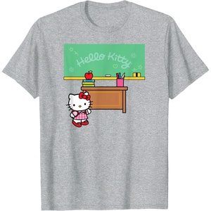 image:imageHello Kitty Classroom Teacher School Men Women Girls Kids TShirtHeather Grey