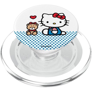 image:imageHello Kitty Cute Teddy Bear Heart PopSockets Adhesive PopGripMagnetic PopGrip