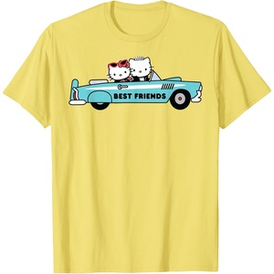 image:imageHello Kitty Dear Daniel Best Friends Classic Car 1950s TShirtLemon Yellow