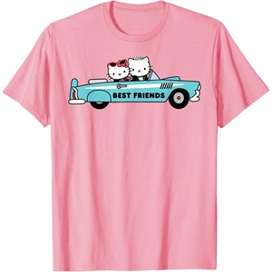 image:imageHello Kitty Dear Daniel Best Friends Classic Car 1950s TShirtPink