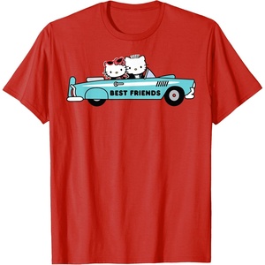image:imageHello Kitty Dear Daniel Best Friends Classic Car 1950s TShirtRed