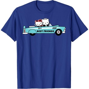 image:imageHello Kitty Dear Daniel Best Friends Classic Car 1950s TShirtRoyal Blue