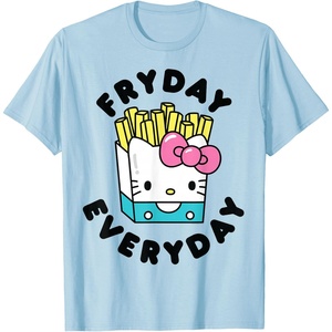 image:imageHello Kitty French Fries Fryday Everyday Friday TShirtBaby Blue