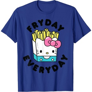 image:imageHello Kitty French Fries Fryday Everyday Friday TShirtRoyal Blue