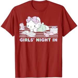 image:imageHello Kitty Girls Night In Reading Short Sleeve TShirtCranberry Red