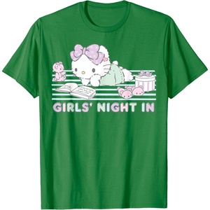 image:imageHello Kitty Girls Night In Reading Short Sleeve TShirtKelly Green