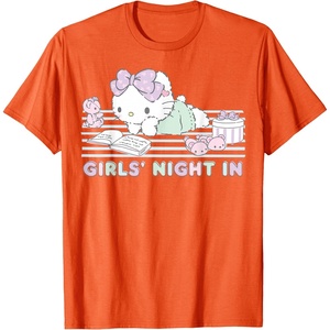 image:imageHello Kitty Girls Night In Reading Short Sleeve TShirtOrange