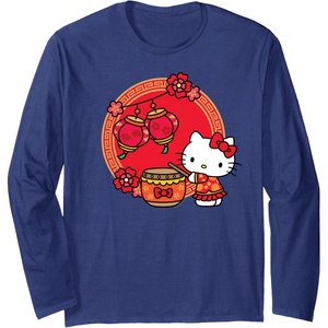 image:imageHello Kitty Happy Lunar New Year Long Sleeve TShirtNavy Blue