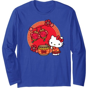 image:imageHello Kitty Happy Lunar New Year Long Sleeve TShirtRoyal Blue