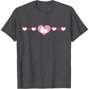 image:imageHello Kitty Hearts TShirtDark Heather Grey