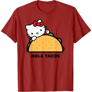 image:imageHello Kitty Hola Tacos TShirtCranberry Red