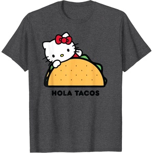 image:imageHello Kitty Hola Tacos TShirtDark Heather Grey