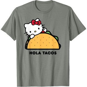 image:imageHello Kitty Hola Tacos TShirtOlive Heather