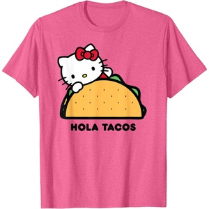 image:imageHello Kitty Hola Tacos TShirtPink Heather