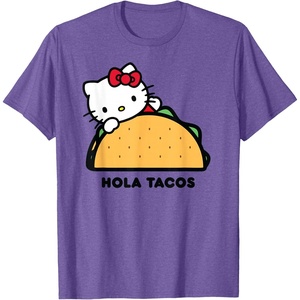 image:imageHello Kitty Hola Tacos TShirtPurple Heather