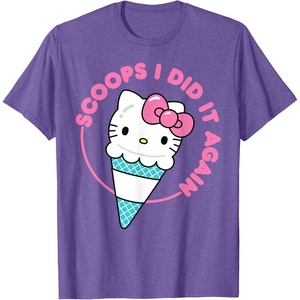 image:imageHello Kitty Ice Cream Cone Scoops I Did It Again TShirtPurple Heather