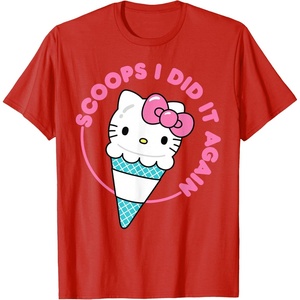 image:imageHello Kitty Ice Cream Cone Scoops I Did It Again TShirtRed