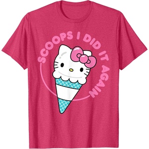 image:imageHello Kitty Ice Cream Cone Scoops I Did It Again TShirtRed Heather
