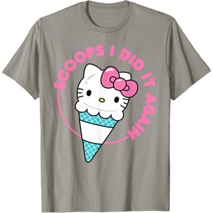 image:imageHello Kitty Ice Cream Cone Scoops I Did It Again TShirtSlate Grey