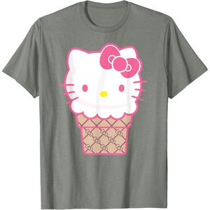 image:imageHello Kitty Ice Cream Cone TShirtOlive Heather