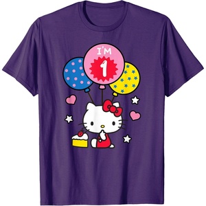 image:imageHello Kitty Im 1 Birthday Tee TShirtPurple