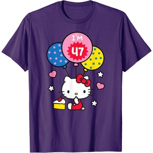 image:imageHello Kitty Im 47 Birthday TShirt TShirtPurple