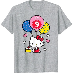 image:imageHello Kitty Im 9 Birthday TShirt TShirtHeather Grey