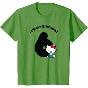 image:imageHello Kitty Its My 6th Birthday TShirtGrass Green