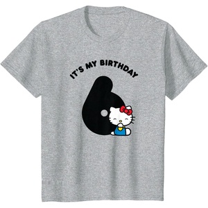 image:imageHello Kitty Its My 6th Birthday TShirtHeather Grey