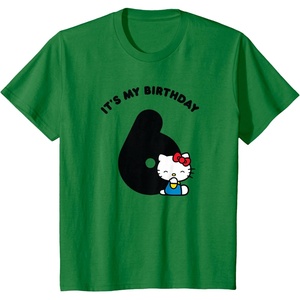 image:imageHello Kitty Its My 6th Birthday TShirtKelly Green