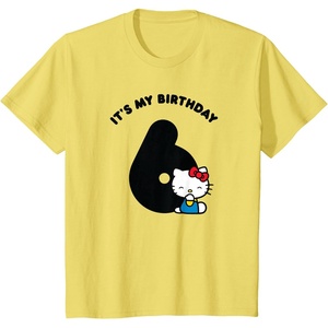 image:imageHello Kitty Its My 6th Birthday TShirtLemon Yellow