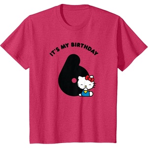 image:imageHello Kitty Its My 6th Birthday TShirtRed Heather