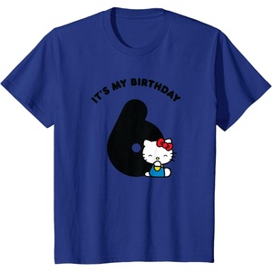image:imageHello Kitty Its My 6th Birthday TShirtRoyal Blue
