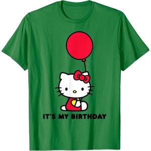 image:imageHello Kitty Its My Birthday TShirt SmallKelly Green