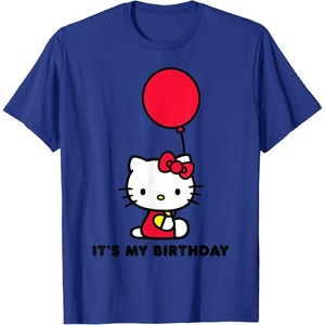 image:imageHello Kitty Its My Birthday TShirt SmallRoyal Blue