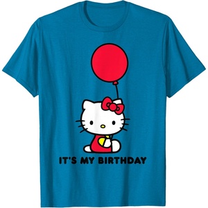 image:imageHello Kitty Its My Birthday TShirt SmallSapphire Blue
