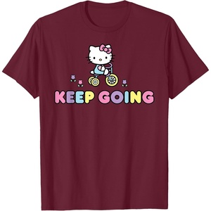 image:imageHello Kitty Keep Going TShirtBurgundy